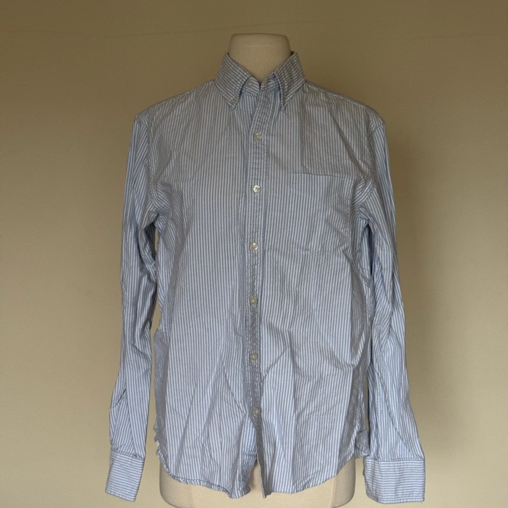Bonobos Light Blue Striped Button Down Shirt